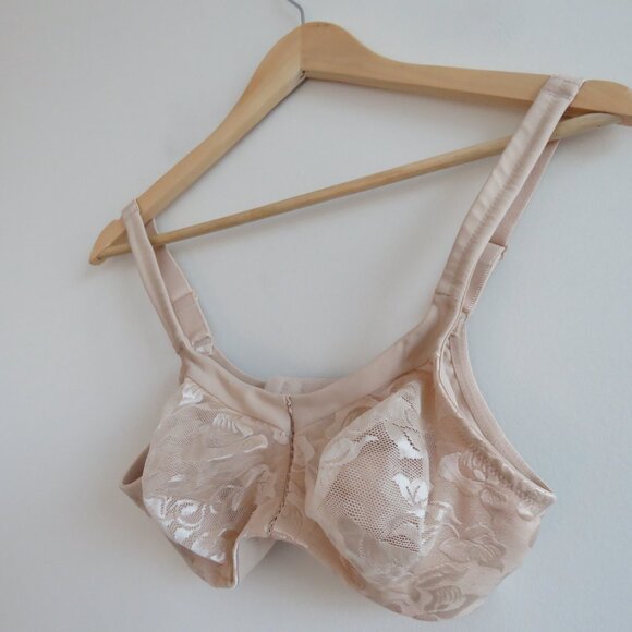 WACOAL Awareness Full Figure Seamless Wire Free Bra in Sand Lace - Size 36B - Picture 8 of 13